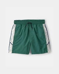 Boys 2-Piece Colorblock Active Windbreaker & Shorts Set