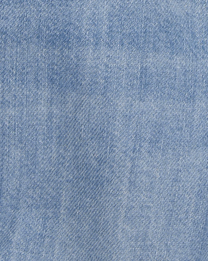 Baby Denim Shortalls - Blue