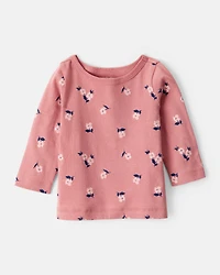 Baby Girl 3-Piece Floral Long-Sleeve Dress Set - Blue