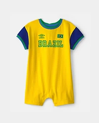 Baby Umbro Brazil Romper - Blue/Yellow/Green