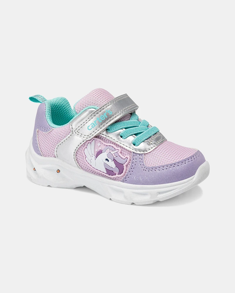 Toddler Girl Light-Up Unicorn Athletic Sneakers