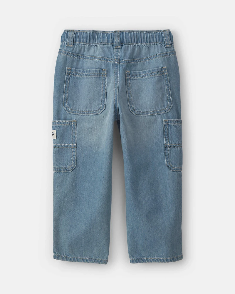 Toddler Boy Wide-Leg Carpenter Jeans - Medium Wash