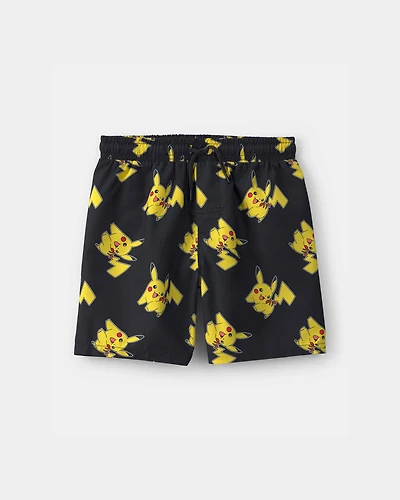 Boys Pokémon Swim Trunks - Black/Yellow