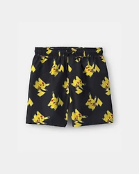 Boys Pokémon Swim Trunks - Black/Yellow