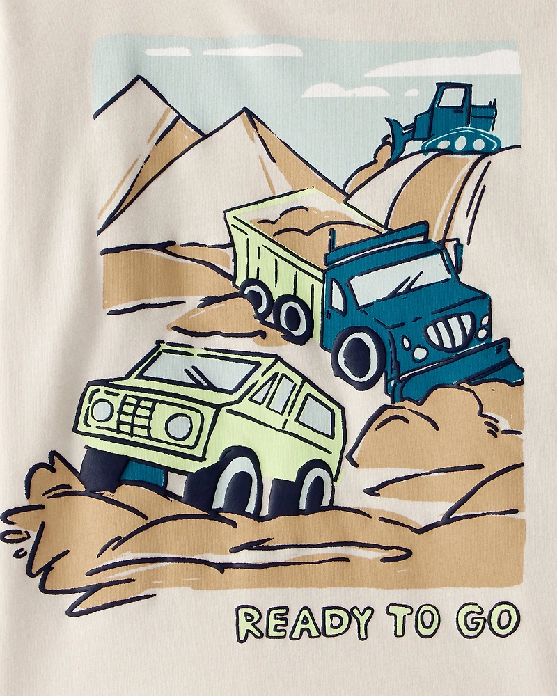 Toddler Boy Graphic Tee - Tan