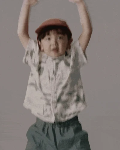 Toddler Boy Button-Down Short-Sleeve Shirt in Beach Print - Cream