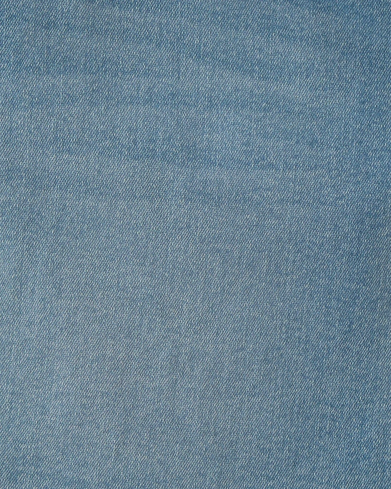 Girls Pleated Denim Skirt - Light Wash