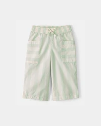 Baby Girl Striped Pants - Green/Ivory