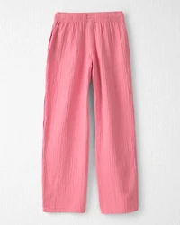Girls Organic Cotton Gauze Pants