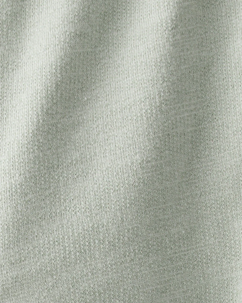 Toddler Girl Bow Pocket French Terry Pants - Green