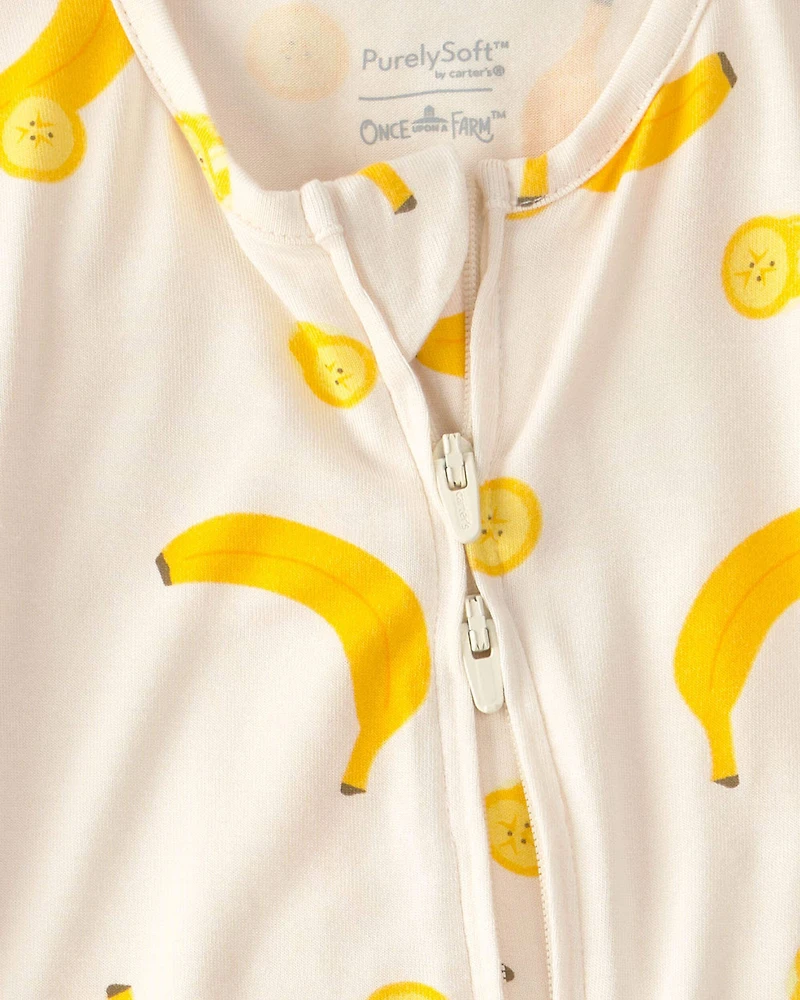 Baby Banana PurelySoft Sleep & Play Pajama - Yellow/Cream