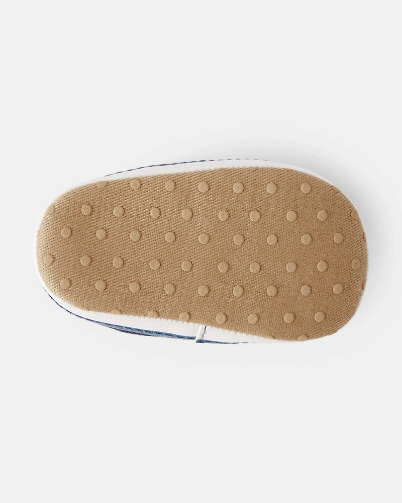 Baby Boy Corduroy Boat Shoes - Blue