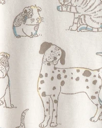 Baby Organic Cotton Sleep & Play Pajama in Pet Print