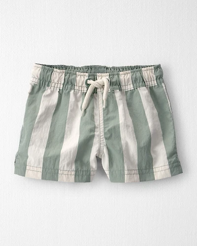 Baby Boy Recycled Swim Trunks in Stripes