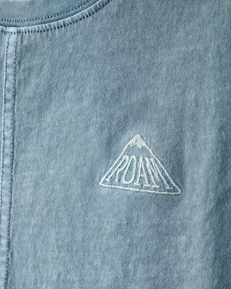 Boys Roam Cotton Short-Sleeve Tee - Blue