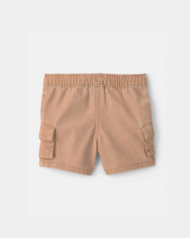 Baby Boy Cargo Pocket Shorts - Khaki