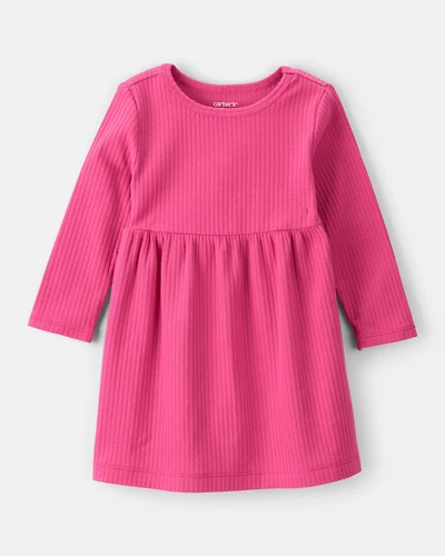 Baby Girl Long-Sleeve Dress - Pink