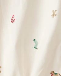 Baby Boy 3-Piece Holiday Print Cotton Long-Sleeve Shirt & Suspender Pant Set - Red/White