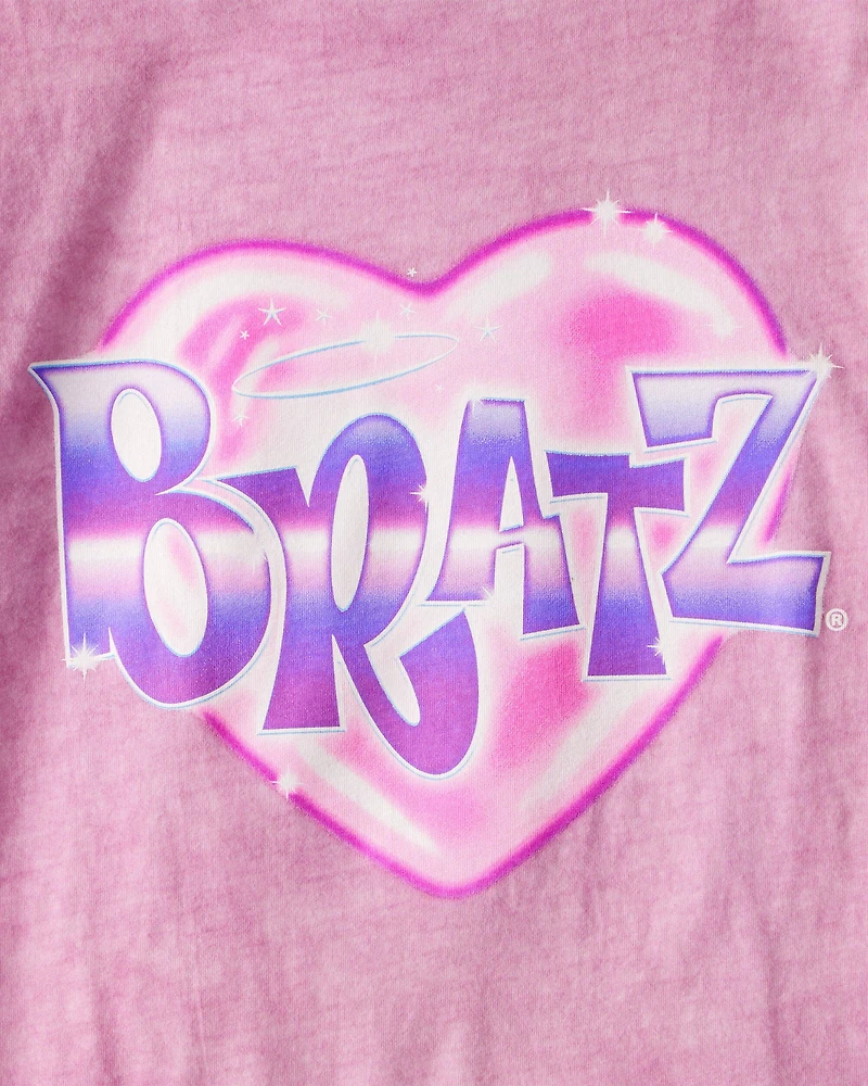Girls Bratz Short-Sleeve Graphic Tee - Pink