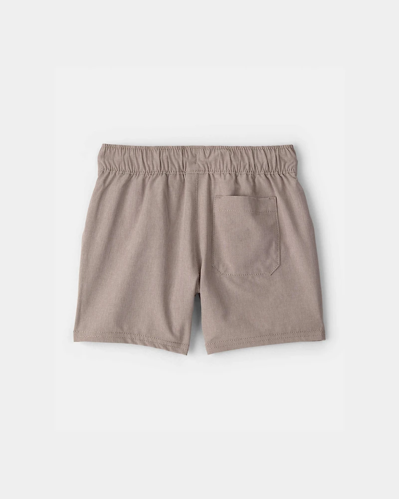 Toddler Boy Woven Pocket Shorts - Taupe