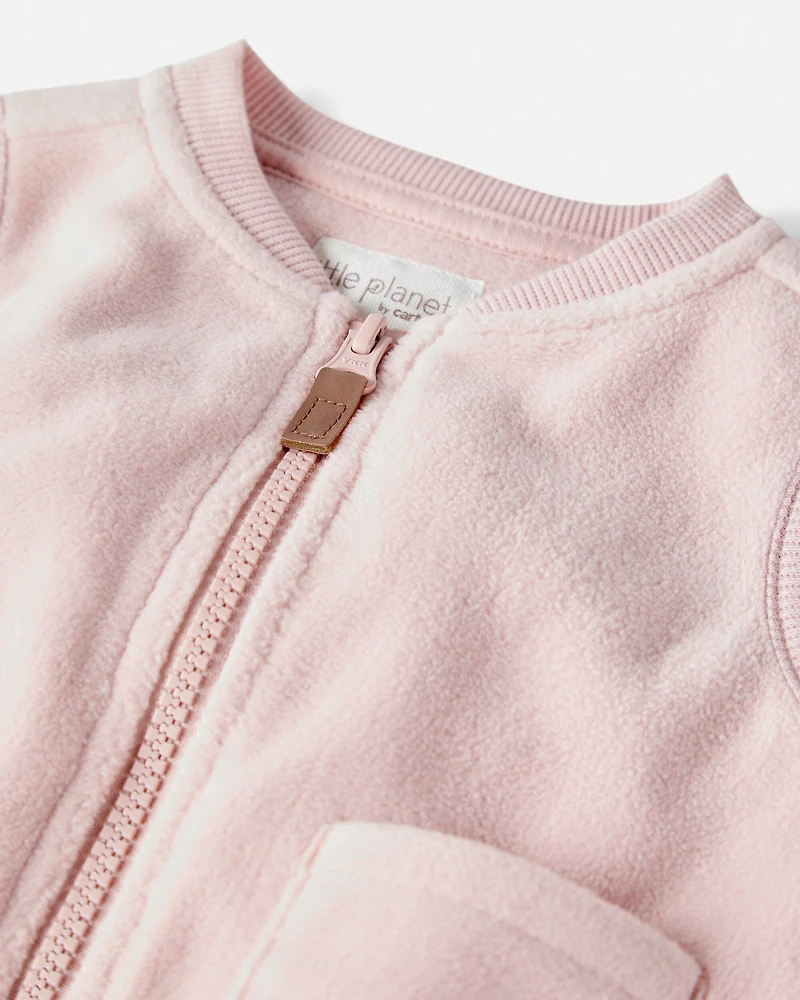 Baby Girl 3-Piece Recycled Fleece Set