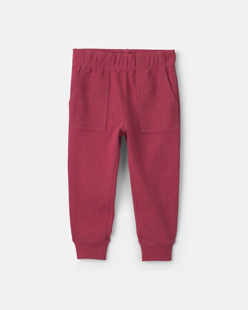Toddler Boy 2-Piece Construction French Terry Sweatshirt & Pant Set - Burgundy