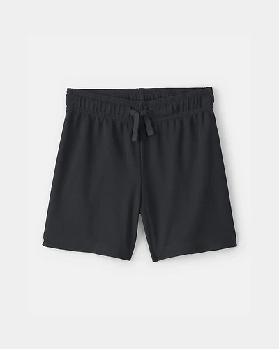 Toddler Boy Mesh Active Shorts - Black