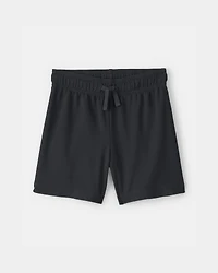 Toddler Boy Mesh Active Shorts - Black