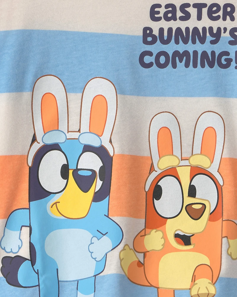 Toddler Bluey™ Easter Graphic Tee - Orange/Blue