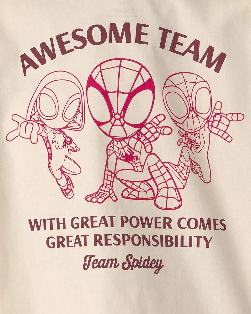 Toddler Boy 2-Piece ©Marvel Spider-Man Top & Short Set - Cream