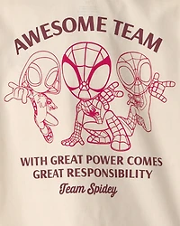 Toddler Boy 2-Piece ©Marvel Spider-Man Top & Short Set - Cream