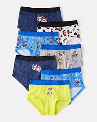 Toddler Boy 7-Pack PAW Patrol® Brief Underwear - Blue/Navy/White/Yellow