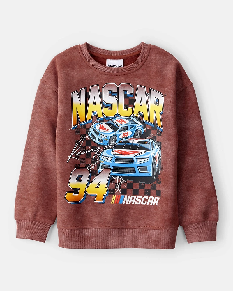 Boys NASCAR Pullover Sweatshirt - Brown