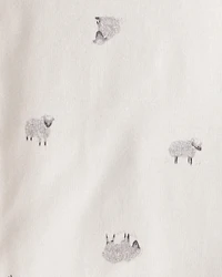 Baby Boy 4-Pack Sheep Print Long-Sleeve Multipack Bodysuits