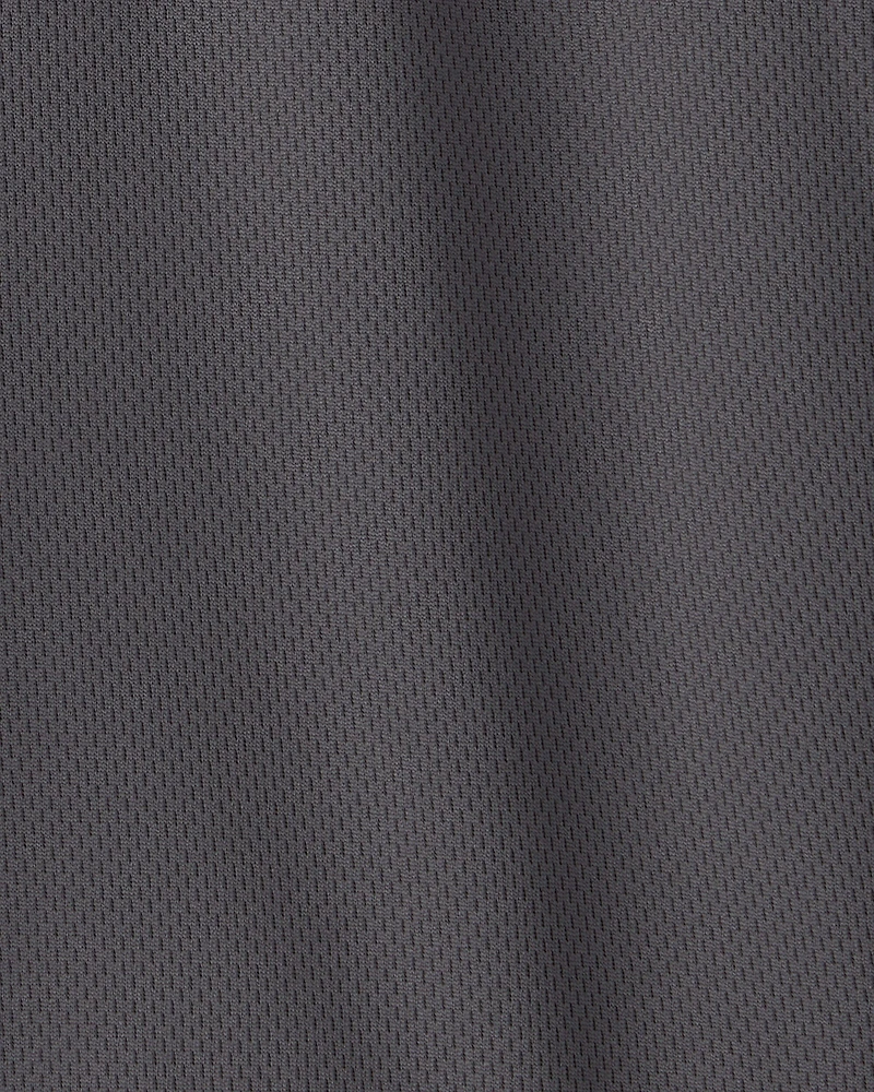 Boys Mesh Active Shorts - Grey