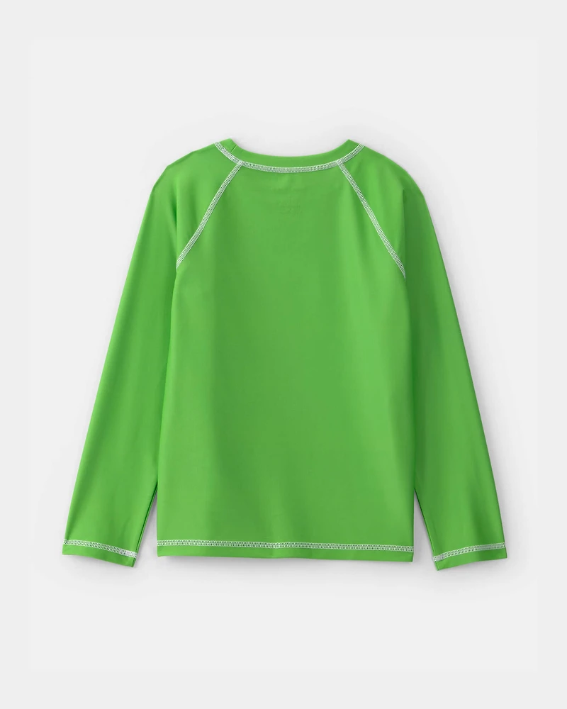 Boys 2-Piece Minecraft® Rashguard & Swim Trunk Set - Green