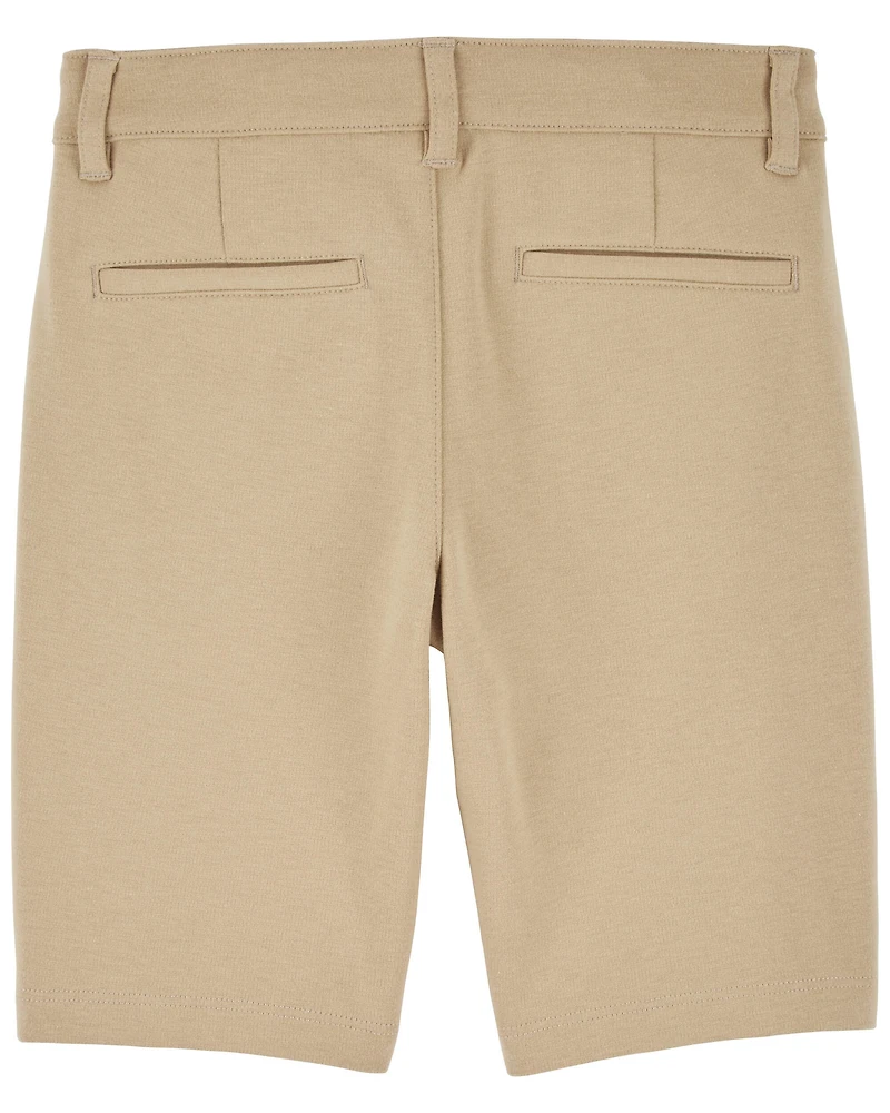 Kid -Pack Ponte Knit Uniform Shorts