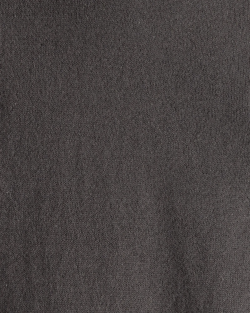 Boys Long-Sleeve Polo Sweater - Grey