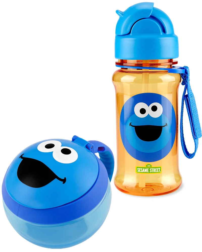 Sesame Street Snack Cup & Straw Bottle Set