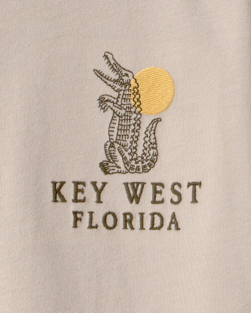 Boys Key West Graphic Tee - Beige