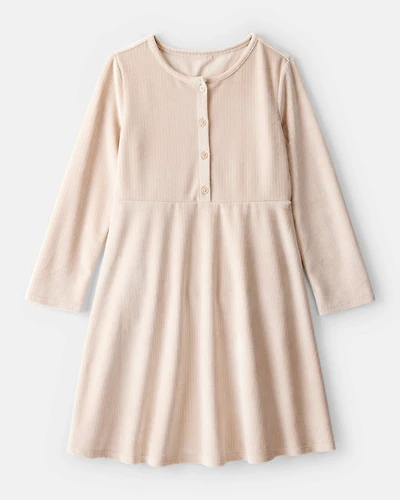 Girls Cozy Rib Dress
