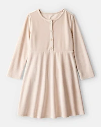 Girls Cozy Rib Dress