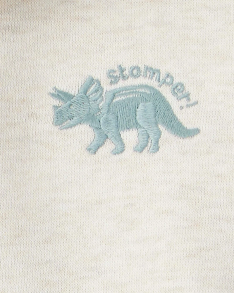 Baby Boy DayDream Fleece Dinosaur Print Long-Sleeve Tee & Pant Set