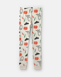 Kids 2-Piece Halloween Snug Fit Pajama Set - Cream