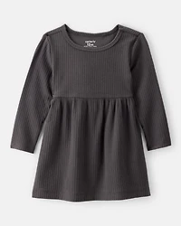 Baby Girl Long-Sleeve Dress - Black