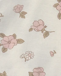 Baby Girl 3-Piece Floral Long-Sleeve Top & Pant Set - Ivory