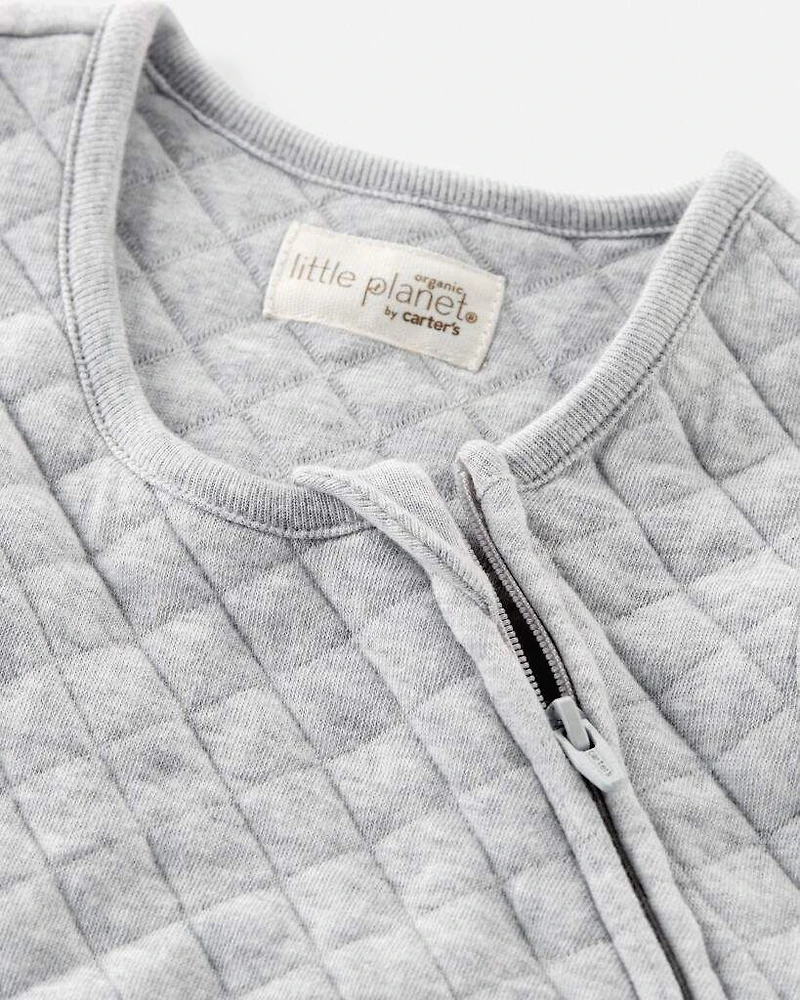 Baby Doubleknit Zip Wearable Blanket Made with Organic Cotton