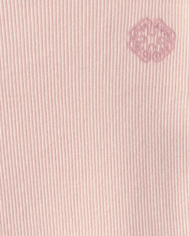 Toddler Girl OshKosh Logo Ribbed Tee - Pink