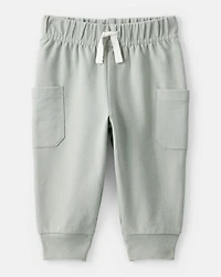 Baby Boy 2-Piece Airplane Thermal Bodysuit & Jogger Set - Green/White