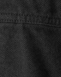 Baby Boy Herringbone Overalls - Black